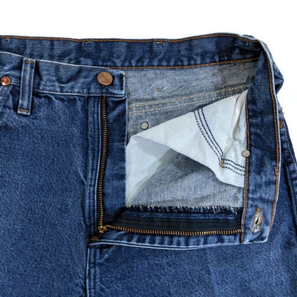 Vintage Men's Wrangler Straight Leg Jeans 34x32 - Picture 3 of 8